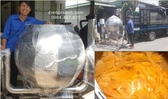 Máy trộn bánh tráng trộn bàn giao cho khách hàng ở Long An