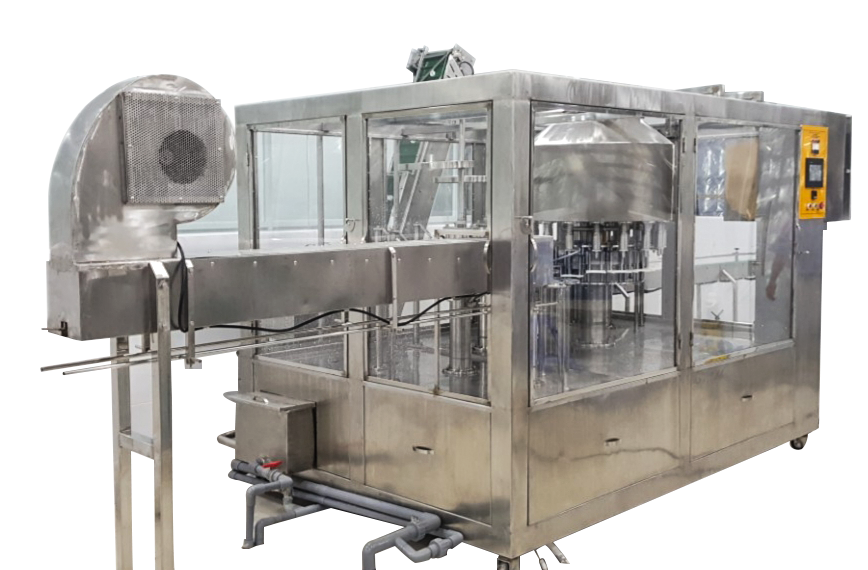 Dây chuyền chiết rót nước uống tinh khiết dạng mâm xoay 