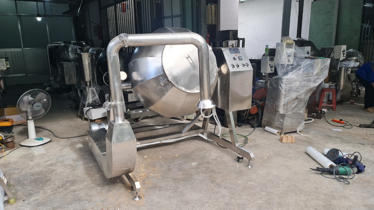 Máy trộn tẩm ướp hạt điều 