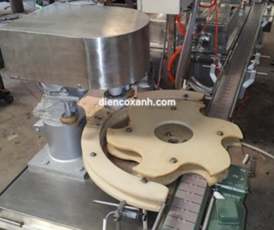 Máy viền ren nắp chai thủy tinh tự động