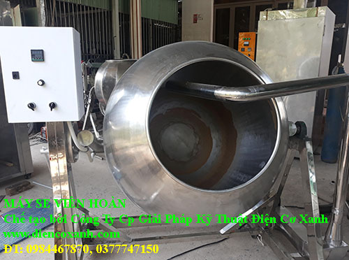 Máy vo viên thuốc đông y, có gia nhiệt sấy viên hoàn