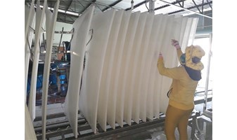 Dây chuyền sấy bánh tráng ở Phú Hòa Đông - Củ Chi